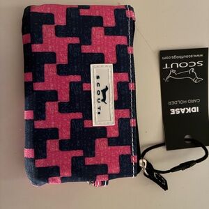 Scout Pink and Blue Patterned Card Holder
